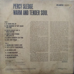 "PERCY SLEDGE WARM AND TENDER SOUL" English vinyl LP