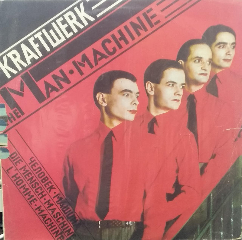 The Man Machine" by "Kraftwerk — LP vinyl record cover