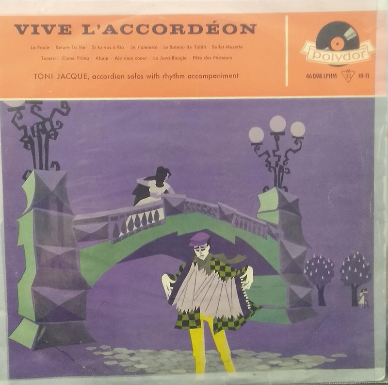 "Vive L'Accordeon" — LP vinyl record cover