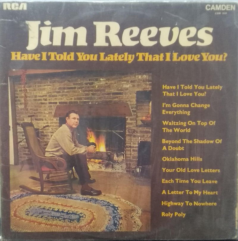 "Jim Reeves Have I Told You Lately That I Love You?" — LP vinyl record cover