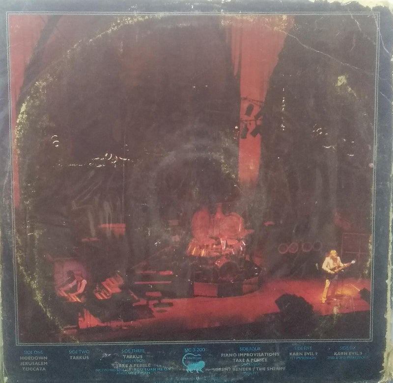 "Welcome Back, My Friends, To The Show That Never Ends Ladies And Gentlemen" — LP vinyl record cover