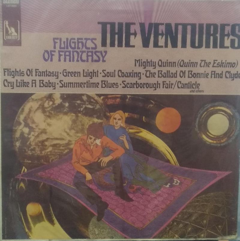 "Flights Of Fantasy The Ventures" — LP vinyl record cover