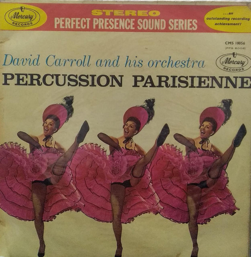 "Percussion Parisienne David Carroll And His Orchestra" — LP vinyl record cover