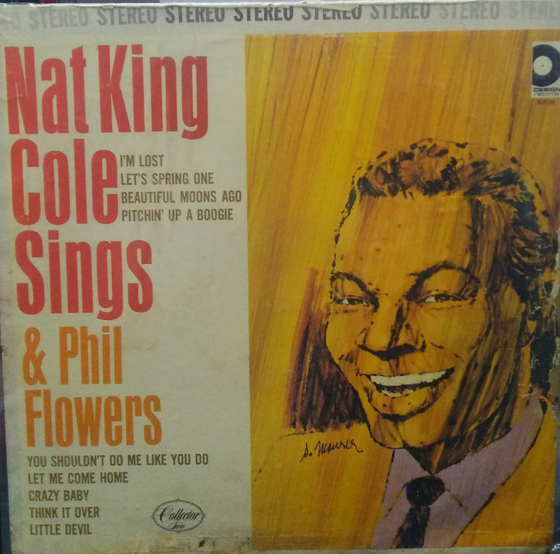 "Nat King Cole Sings & Phil Flowers" — LP vinyl record cover