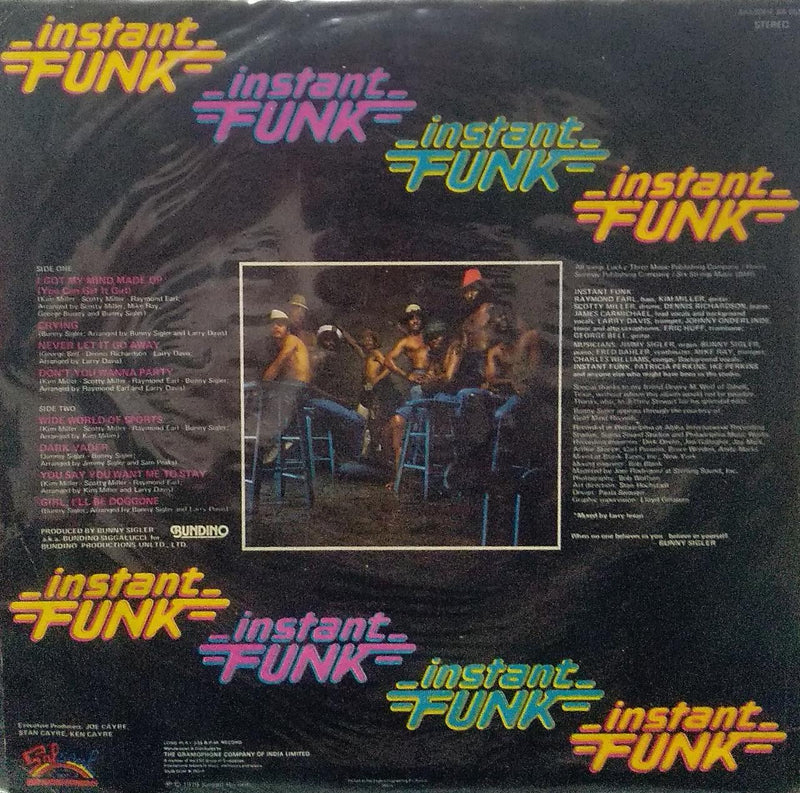 "Instant Funk" — LP vinyl record cover