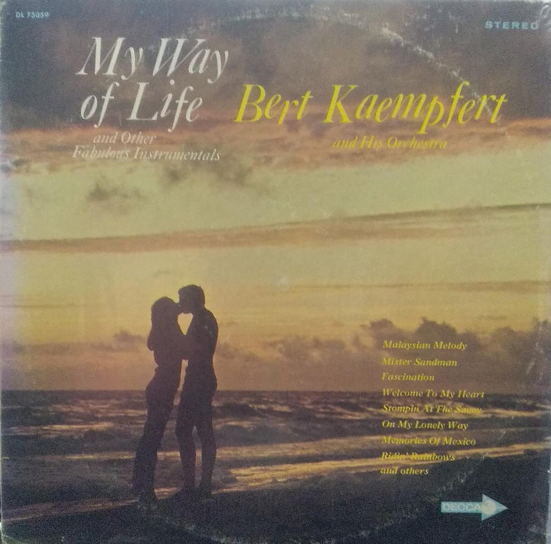 Bert Kaempfert" by "My Way Of Life — LP vinyl record cover