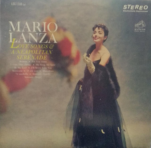 "MARIO LANZA LOVE SONGS & A NEPOLITAN SERENADE" English vinyl LP