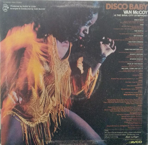 "DISCO BABY VAN MCCOY & THE SOUL CITY SYMPHONY" English vinyl LP