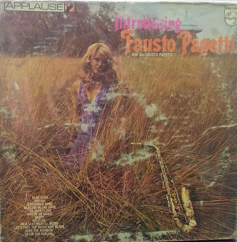 "Introducing Fausto Papetti" — LP vinyl record cover