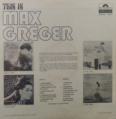 "THIS IS MAX GREGER" English vinyl LP