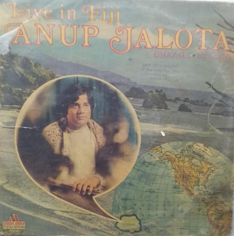 "Live In Fiji Anup Jalota" — Bollywood LP vinyl record cover