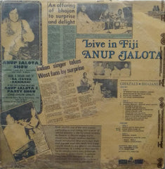 "LIVE IN FIJI ANUP JALOTA" English vinyl LP