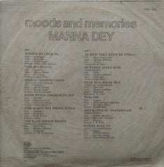 "MOODS & MEMORIES MANNA DEY" Hindi vinyl LP