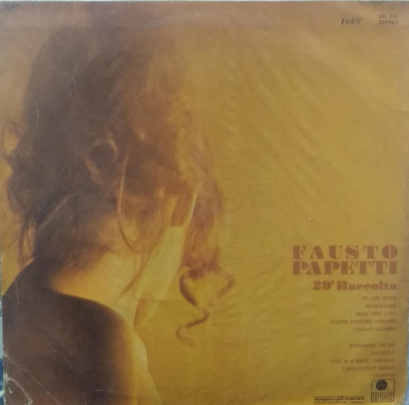 "Fausto Papetti 29 Raccolta" — LP vinyl record cover