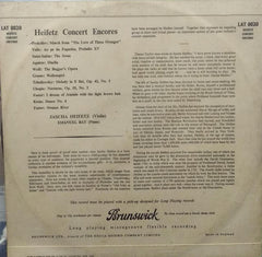 "HEIFETZ CONCERT ENCORES BRUNSWICK" English vinyl LP