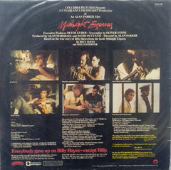 "MUSIC FROM THE ORIGINAL MOTION PICTURE SOUNDTRACK OF MIDNIGHT EXPRESS" English vinyl LP