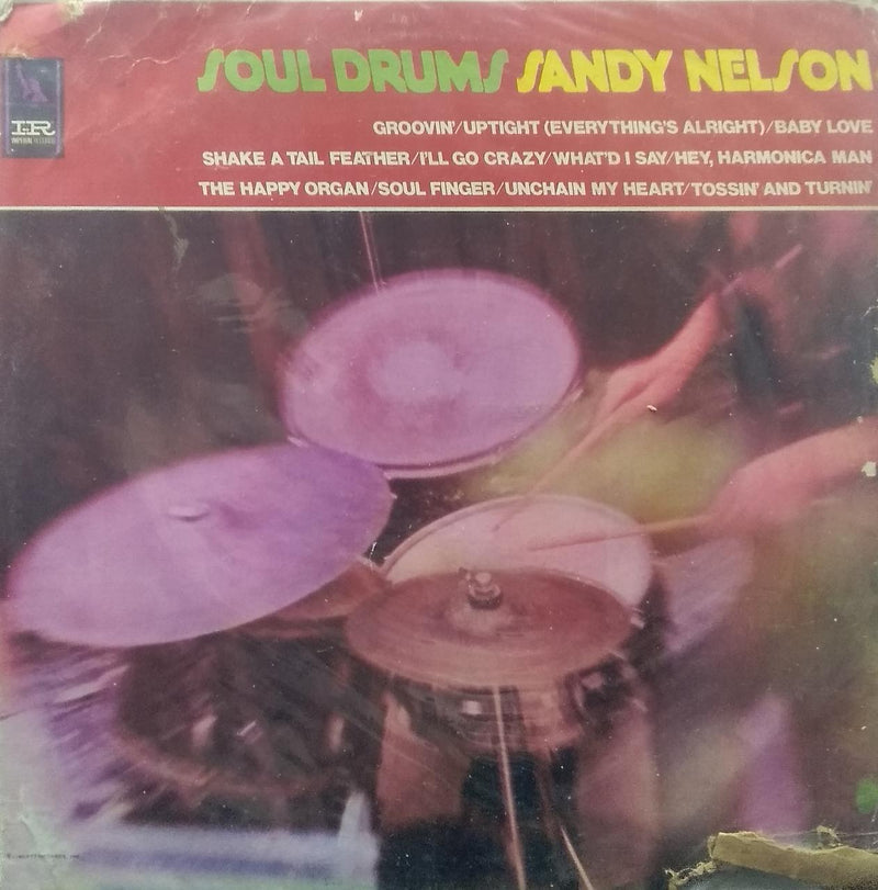 "Soul Drums Sandy Nelson" — LP vinyl record cover