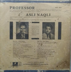 "PROFESSOR ASLI NAQLI" Hindi vinyl LP
