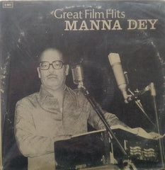 "GREAT FILMS HITS - MANNA DEY" Hindustani vinyl LP