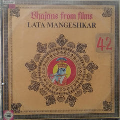 "BHAJANS FROM FILMS - LATA MANGESHKAR" Hindi vinyl LP