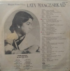 "BHAJANS FROM FILMS - LATA MANGESHKAR" Hindi vinyl LP