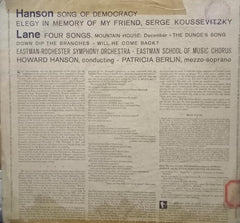 "HANSON SONG OF DEMOCRACY" English vinyl LP