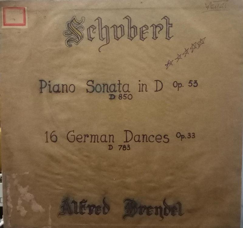 "Franz Schubert" — LP vinyl record cover