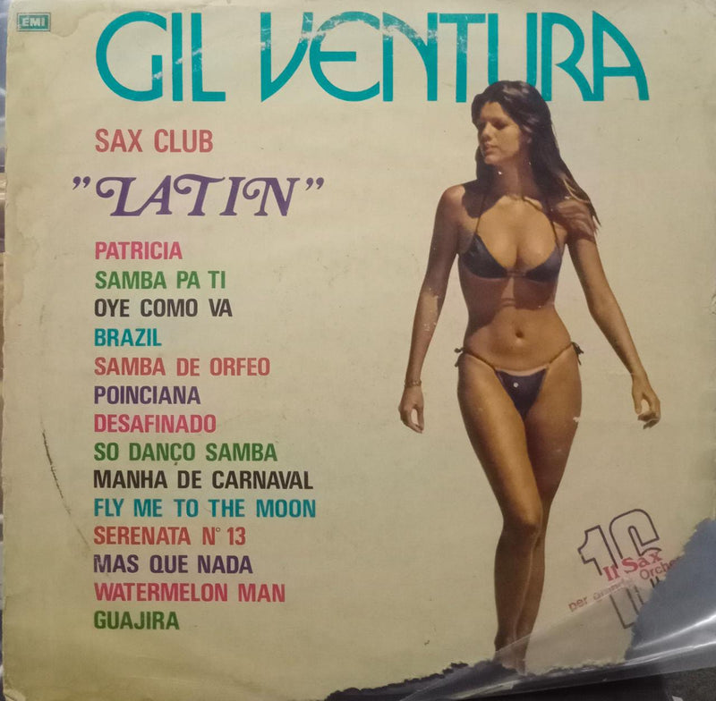 "Gil Ventura Latin Sax Club Number 8" — LP vinyl record cover