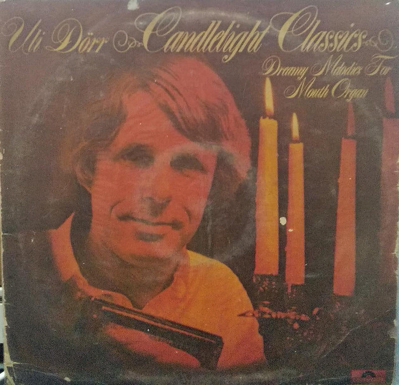 "Candlelight Classics Dreamy Melodies For Mouth Organ" — LP vinyl record cover