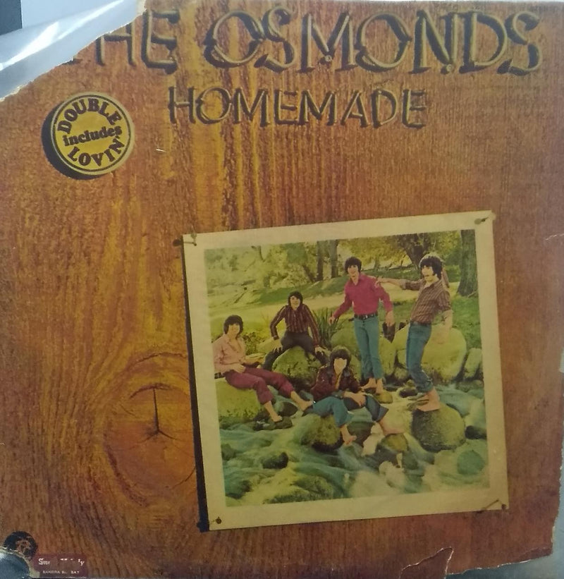 The Osmonds Homemade" — LP vinyl record cover
