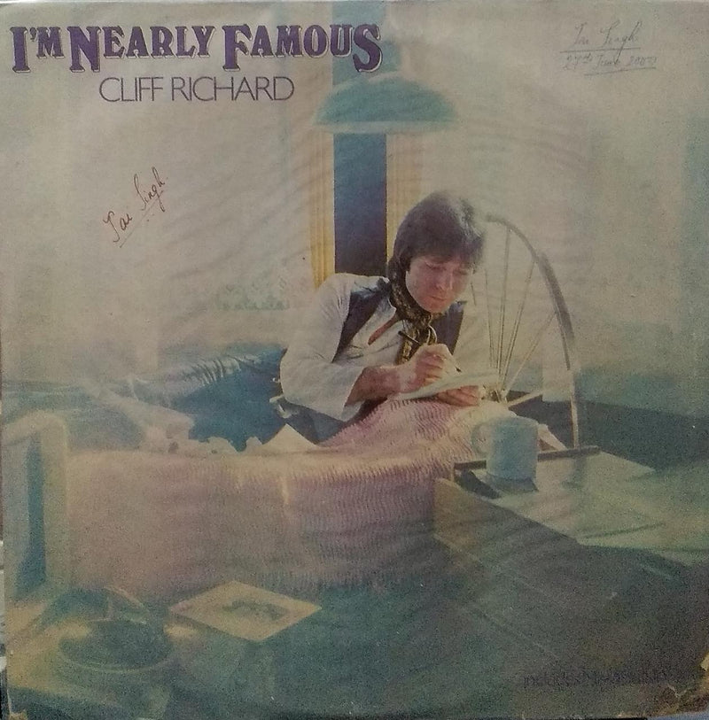 "I'M Nearly Famous Cliff Richard" — LP vinyl record cover