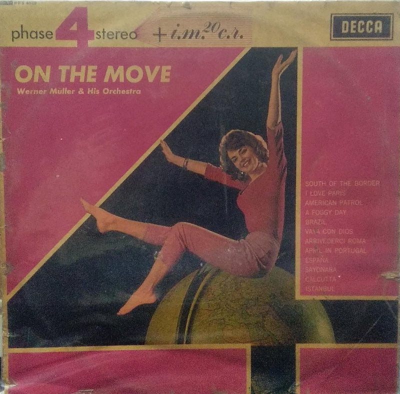 "On The Move Werner Muller & His Orchestra" — LP vinyl record cover