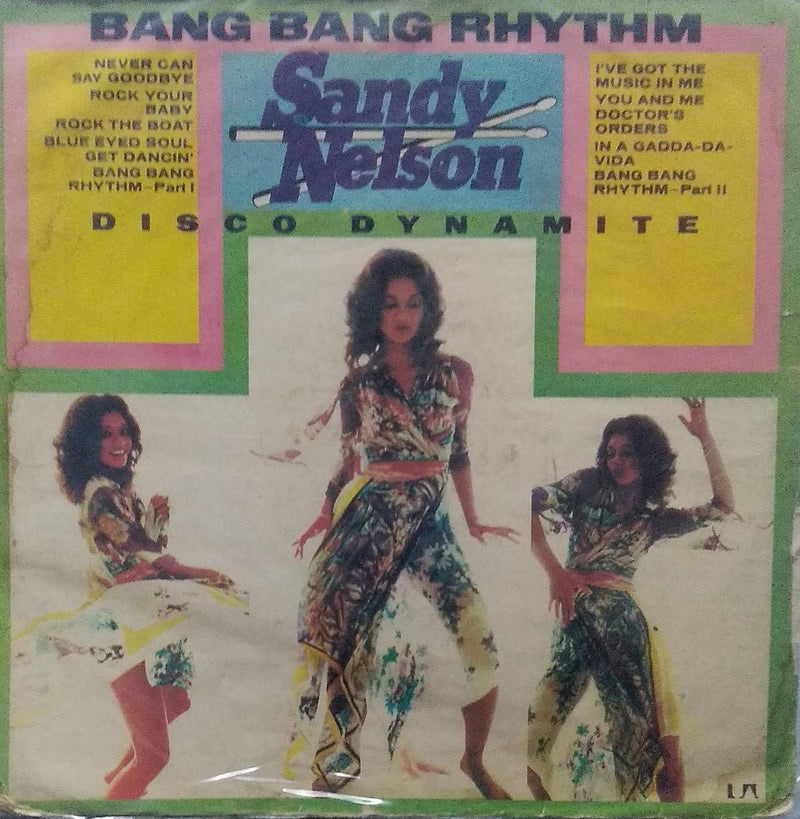 "Bang Bang Rhythm Sandy Nelson" — LP vinyl record cover