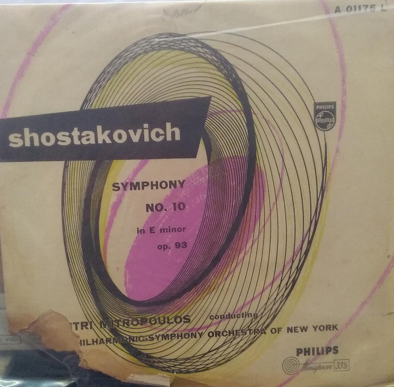 "Symphony No. 10 In E Minor Op. 93" — LP vinyl record cover