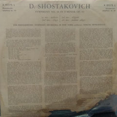 "SYMPHONY NO. 10 IN E MINOR OP. 93" English vinyl LP