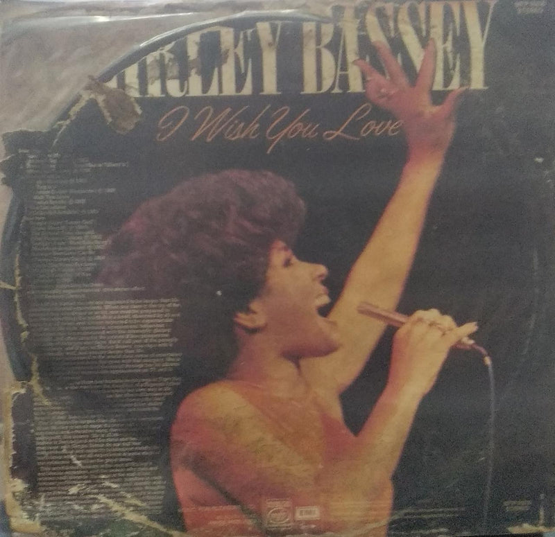 "I Wish You Love Shirley Bassey" — LP vinyl record cover