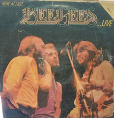 "HERE AT LAST BEE GEES LIVE" English vinyl LP