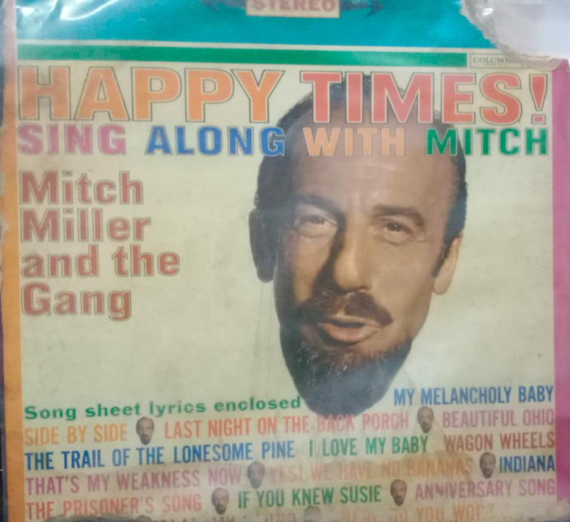 "Saturday Night Sing Along With Mitch Mitch Miller And The Gang" — LP vinyl record cover