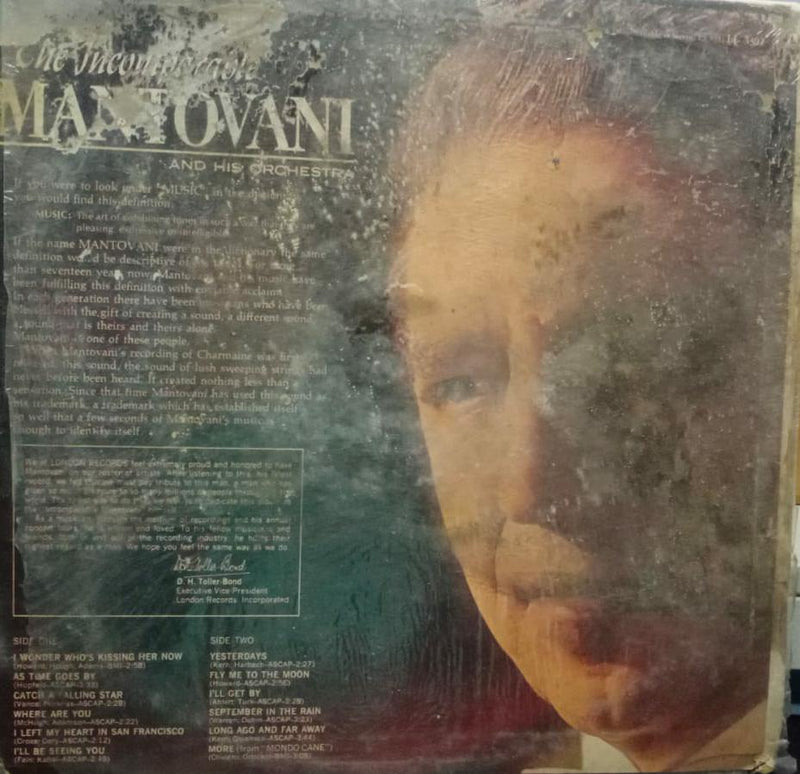 "Mantovani And His Orchestra" — LP vinyl record cover