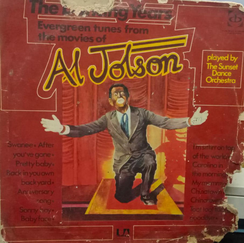 "The Dancing Years-Volume Two The Sunset Dance Orchestra-Al Jolson" English Vinyl Lp" — LP vinyl record cover