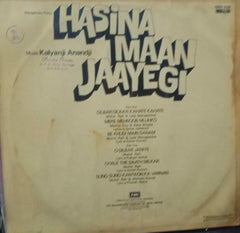 "HASINA MAAN JAAYEGI" Hindi vinyl LP