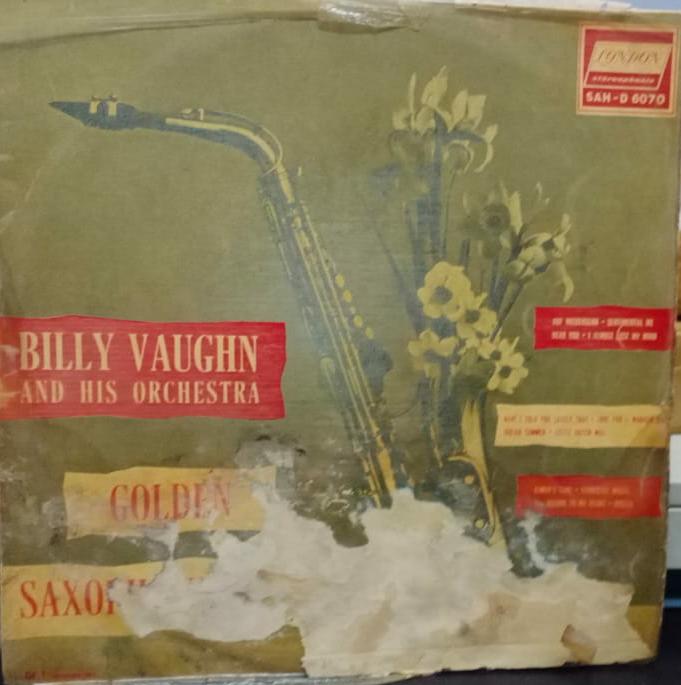 "Golden Saxophones Billy Vaughn And His Orchestra" — LP vinyl record cover