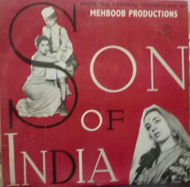"Son Of India" Urdu — Bollywood LP vinyl record cover