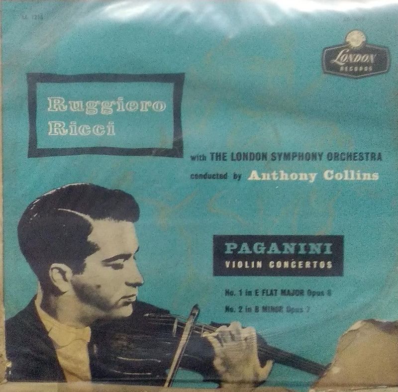 "Paganini: Concerto No.1 In D Major For Violin And Orchestra, Op.6" — LP vinyl record cover