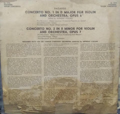 "PAGANINI: CONCERTO NO.1 IN D MAJOR FOR VIOLIN AND ORCHESTRA, OP.6" English vinyl LP