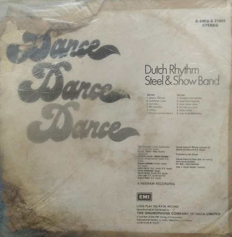 "Dance Dance Dance Dutch Rhythm Steel & Show Band" — LP vinyl record cover