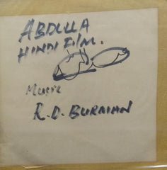 "ABDULLA R.D.BURMAN" Hindi vinyl LP