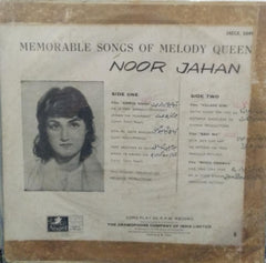 "MEMORABLE SONGS OF MELODY QUEEN NOOR JAHAN" Hindi vinyl LP