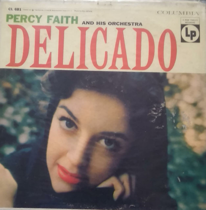 "Delicado Percy Faith And His Orchestra" — LP vinyl record cover