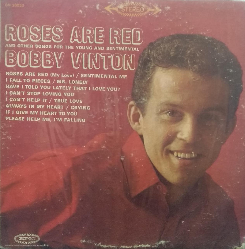 "Roses Are Red Bobby Vinton" — LP vinyl record cover